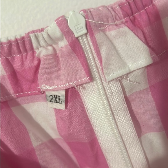 Pink and White Plaid Dress Barbie Movie - Picture 2 of 6